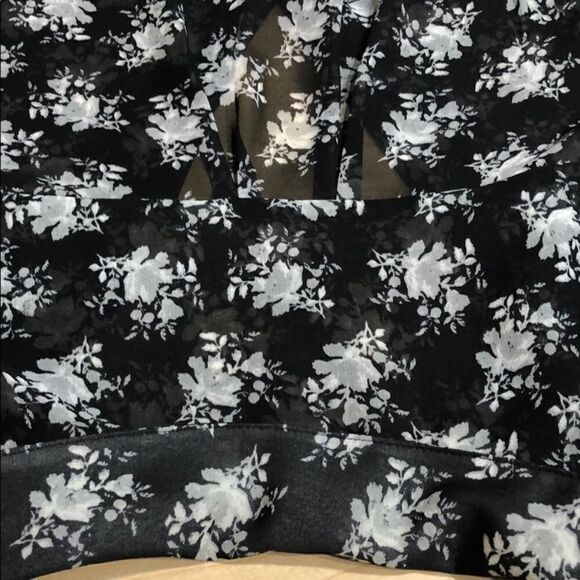 Used Coldwater Creek sheer floral button up - Picture 6 of 11